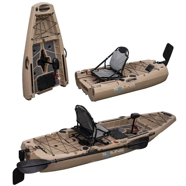 9.5ft 1 Person Folding Plastic - Fishing Kayak Pedal Drive ulasan dan harga
