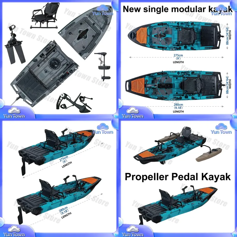 Modular Kayak 9.5ft Sit On Top - Fishing Kayak Pedal Drive ulasan dan harga